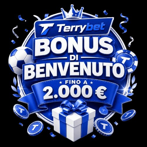 Terrybet Bonus di Benvenuto fino a 300€