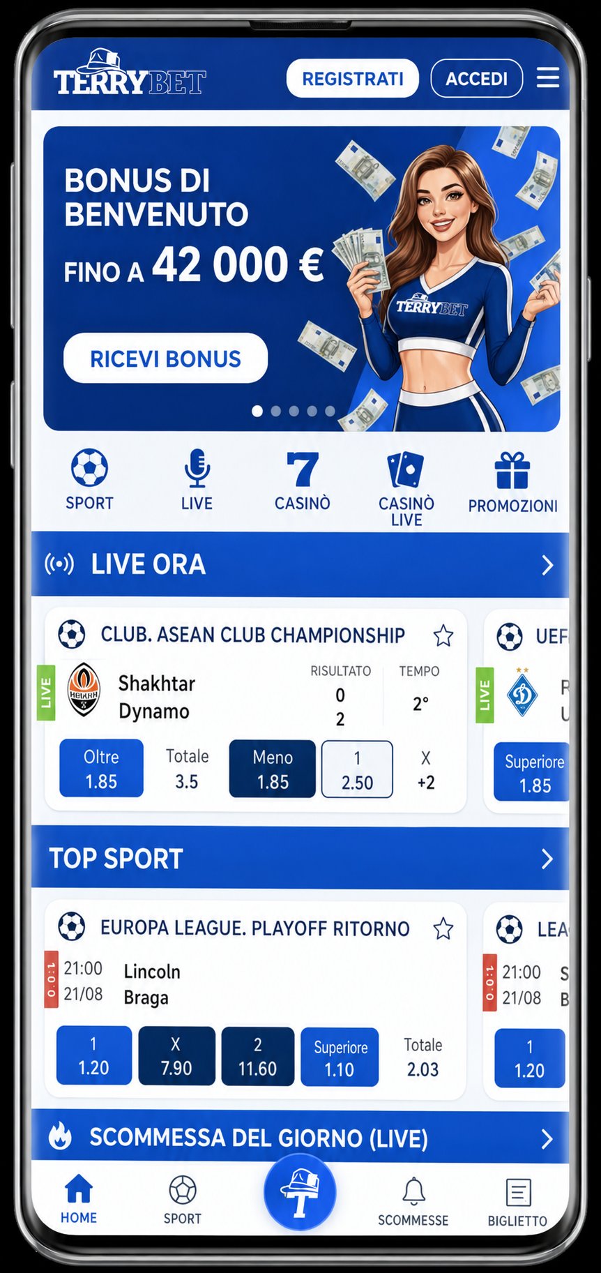 Terrybet — piattaforma con licenza ADM